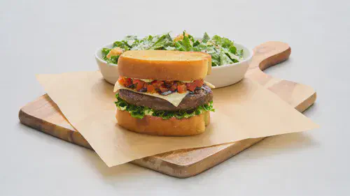 Bruschetta Beef Burger with Pesto Mayo Image 