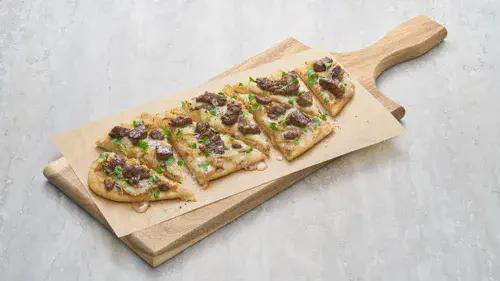 Steak & Potato Truffle Flatbread with Taleggio Image 