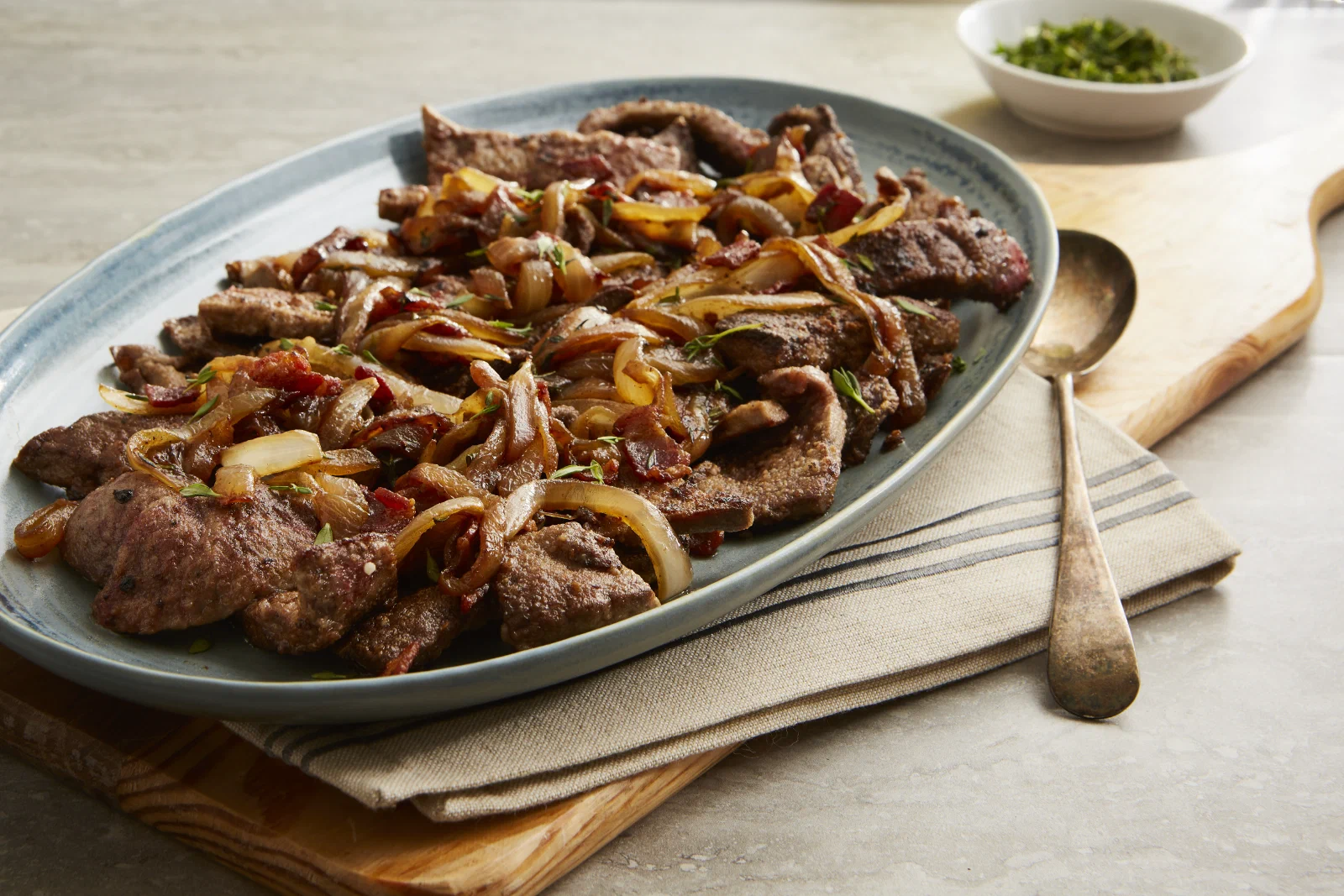 Beef Liver Classic Beef Liver with Onion and Bacon
